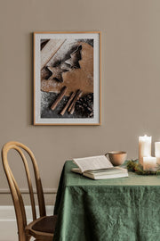 Quadro Decorativo Multicolor em Madeira Maciça - Arte Digital Emoldurada 33x48cm