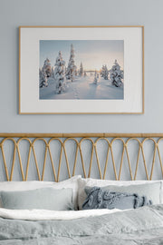 Quadro Decorativo Multicolor em Madeira Maciça - Impressão Digital 33x48cm com Moldura de 2cm