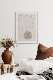 Quadro Decorativo Multicolor em Madeira Maciça - Impressão Digital 33x48cm com Moldura de 2cm