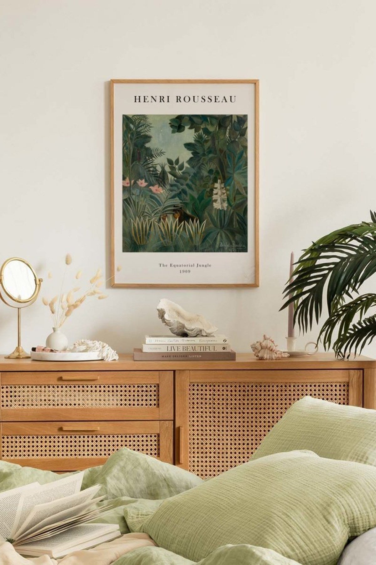 Quadro Decorativo Multicolor em Madeira Maciça - Impressão Digital 33x48cm com Moldura de 2cm