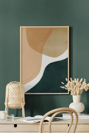 Quadro Decorativo Multicolor em Madeira Maciça - Impressão Digital 33x48cm com Moldura de 2cm