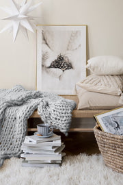 Quadro Decorativo Multicolor em Madeira Maciça - Impressão Digital Premium 33x48cm