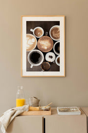 Quadro Decorativo Multicolor em Madeira Maciça - Arte Digital Emoldurada 33x48cm