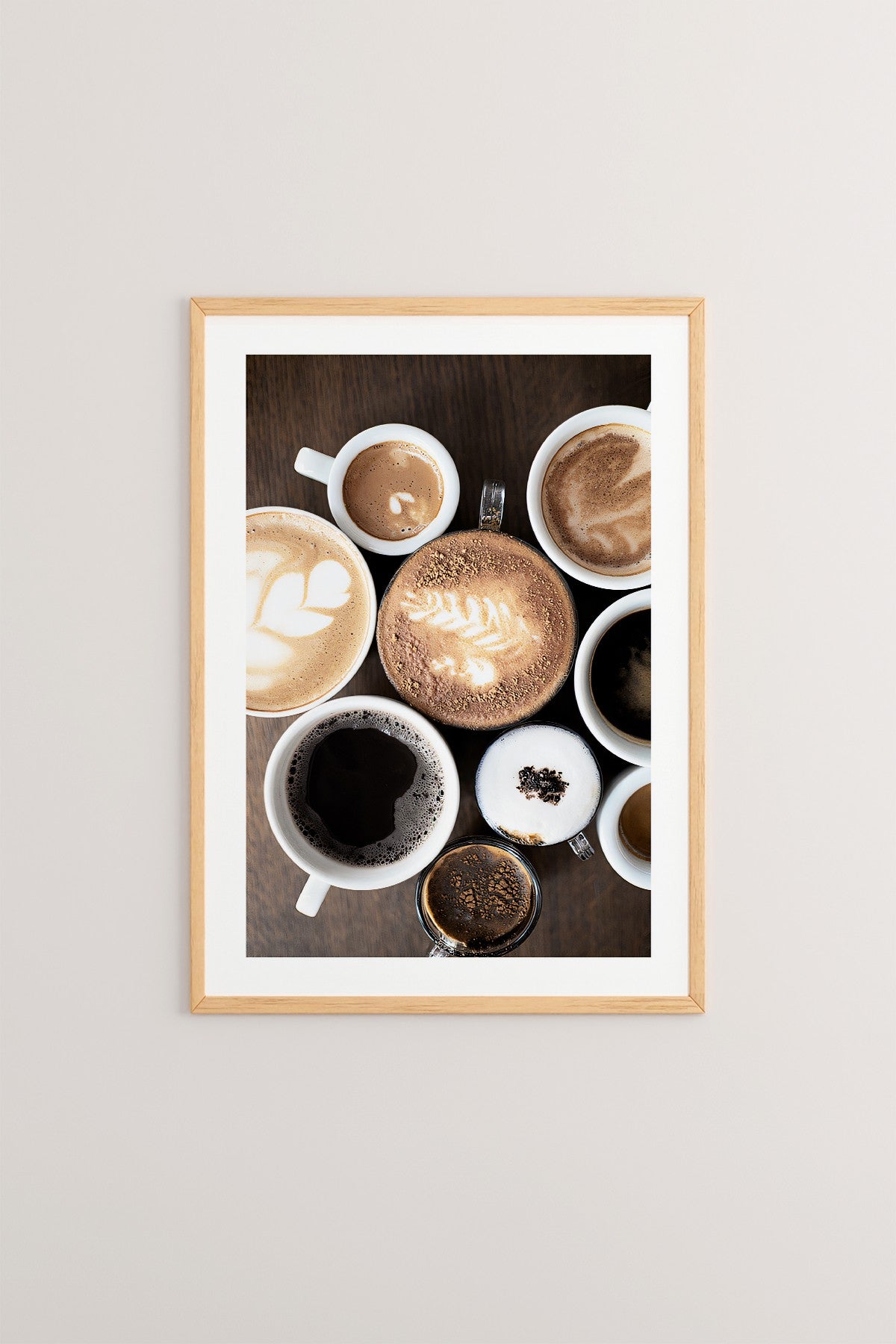 Quadro Decorativo Multicolor em Madeira Maciça - Arte Digital Emoldurada 33x48cm