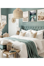 Artavessastko48 Conjunto de 3 Quadros Decorativos com Moldura – Multicolor, 33 x 48 cm, Moldura 100% Madeira Maciça