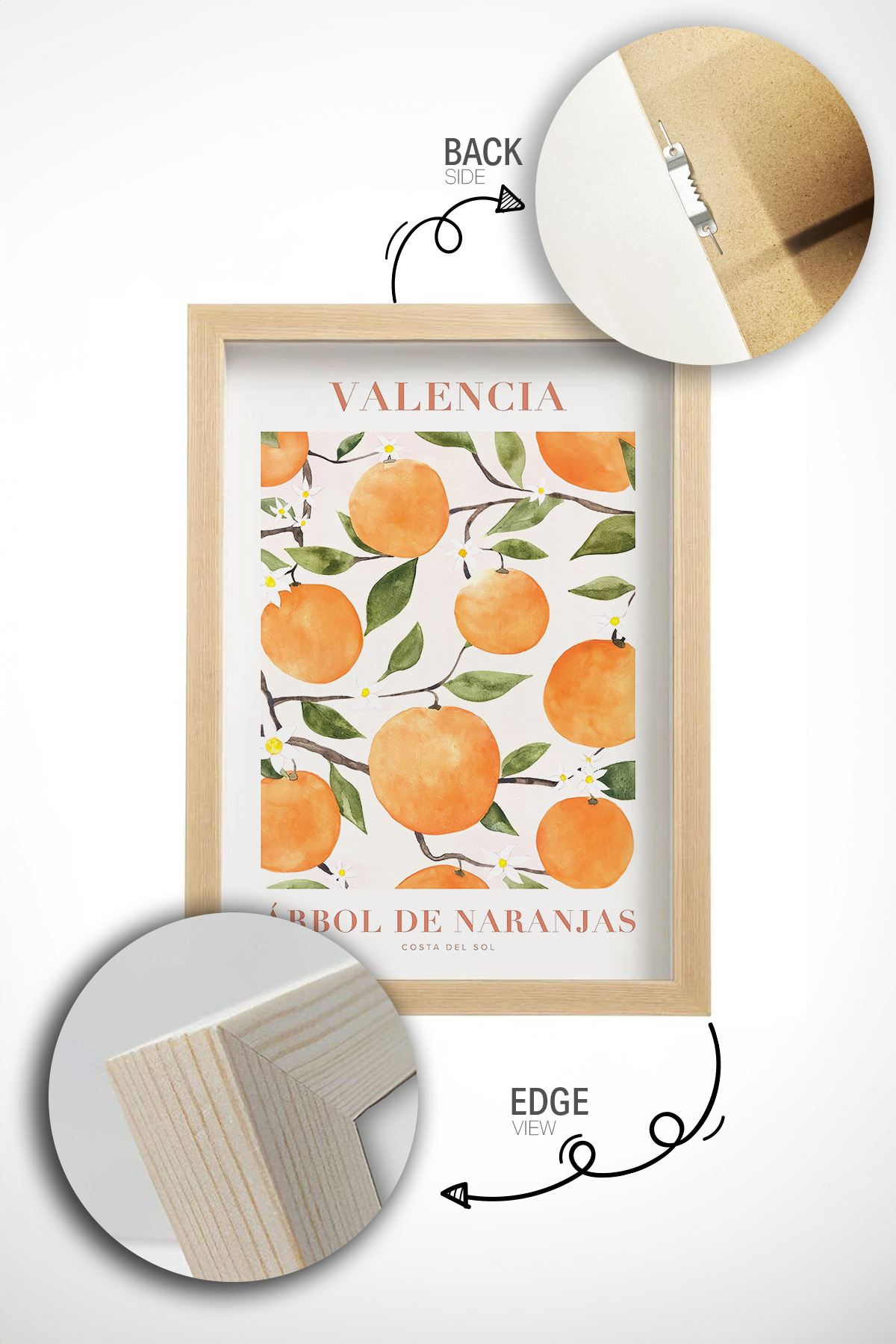 **Conjunto de 3 Quadros Decorativos Multicolor em Madeira Maciça - Arte Moderna para Transformar a Sua Casa**