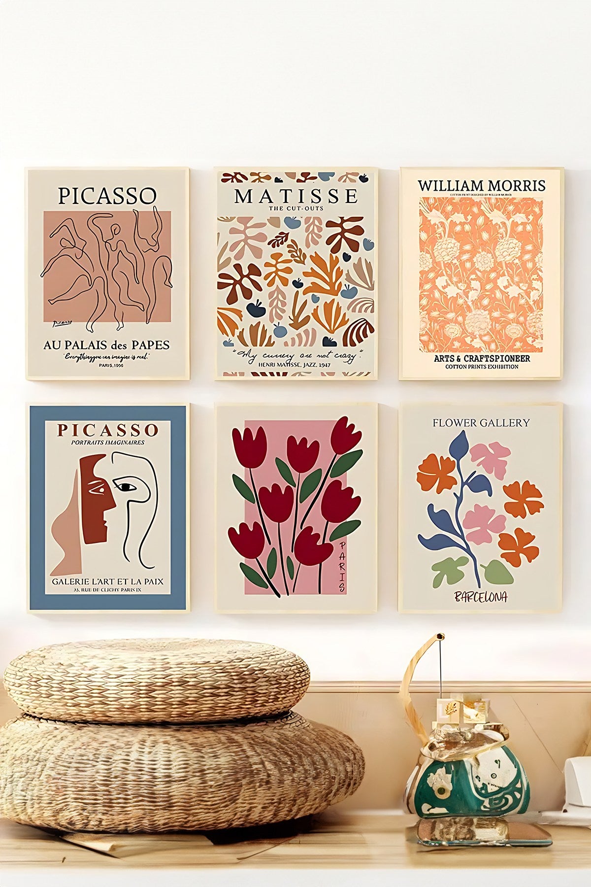 Pinturas Decorativas em Moldura – 33 x 48 cm – Madeira Maciça – 100% MDF