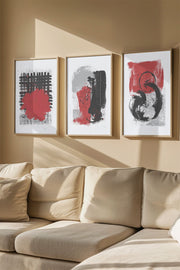 Conjunto de 3 Quadros Decorativos Multicolor em Madeira Maciça - 33x48cm - Impressão Digital de Alta Qualidade