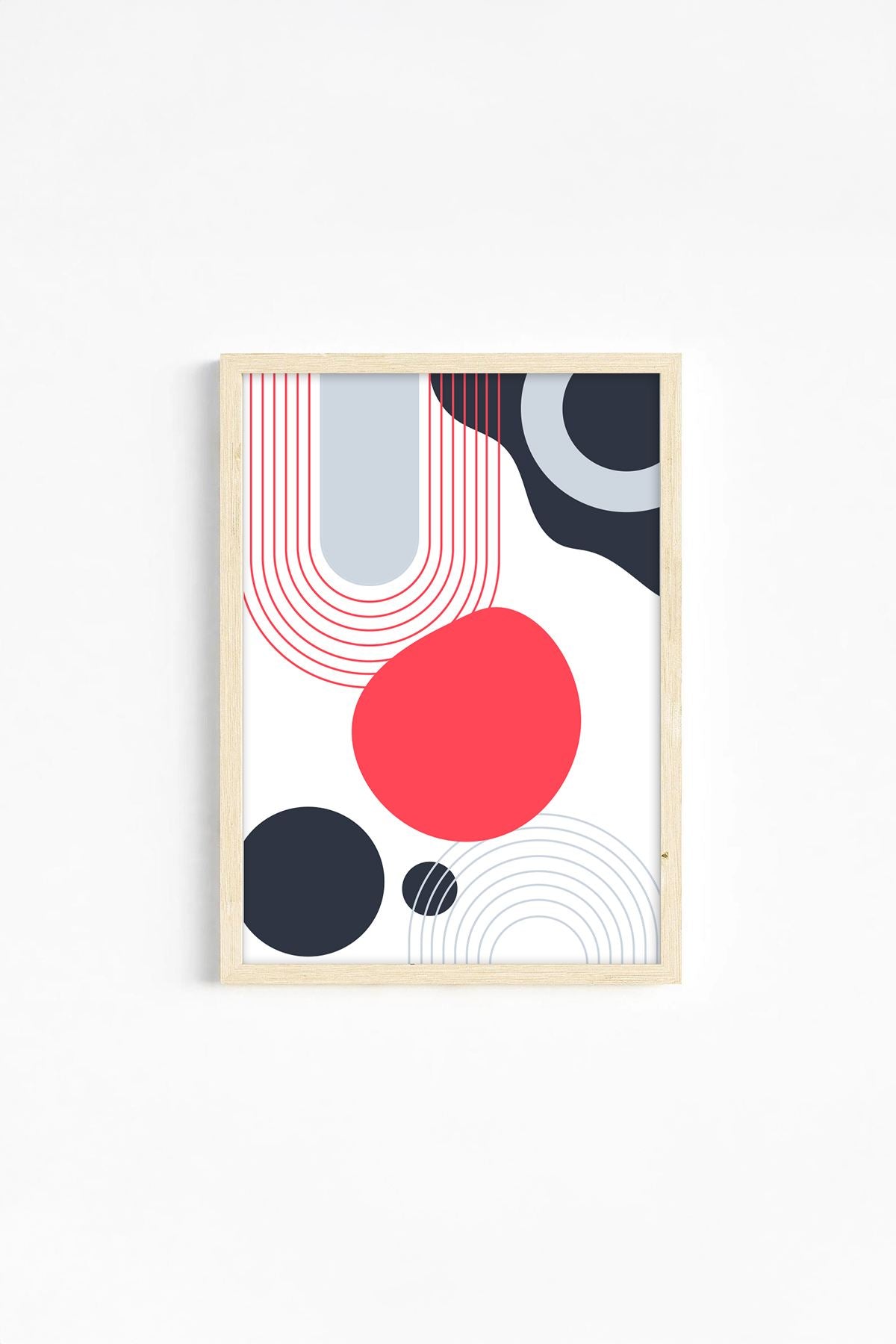 Conjunto de 3 Quadros Decorativos Multicolor em Madeira Maciça - 33x48cm - Impressão Digital de Alta Qualidade