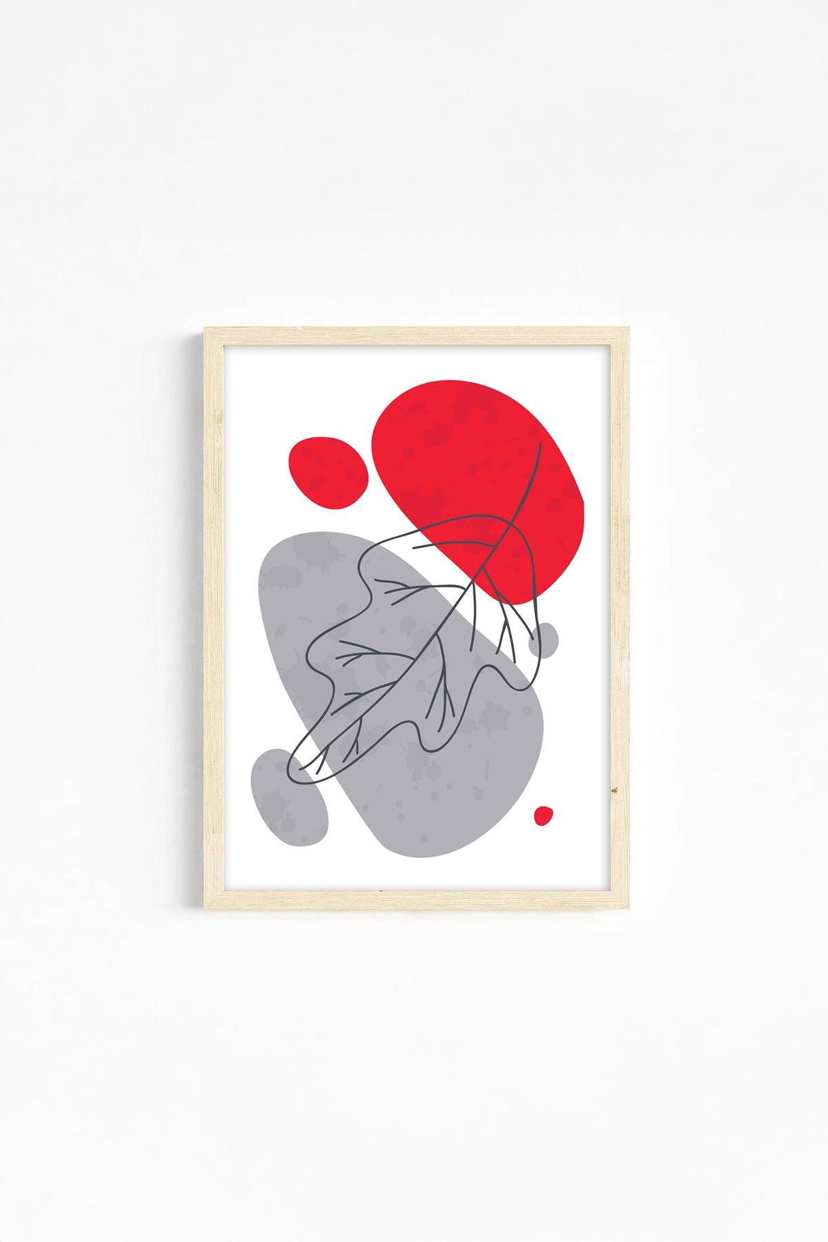 Quadro Decorativo Tripartido Ersydata13-3348, Moldura em Madeira Maciça, Impressão Digital, Multicolor, 33 x 48 cm (3 Peças)