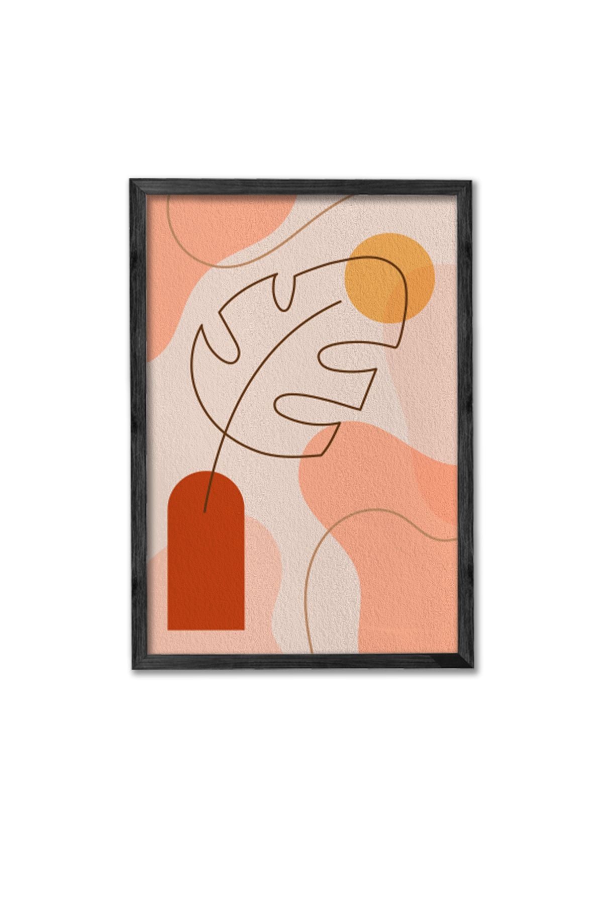 Tríptico Decorativo com Moldura em Madeira Maciça, Impressão Digital em MDF, Multicolor, 34x49 cm (3 Peças)