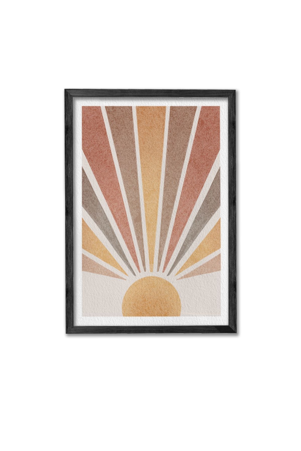 Conjunto de 3 Quadros Decorativos Multicolor com Moldura de Madeira Maciça - 34x49cm