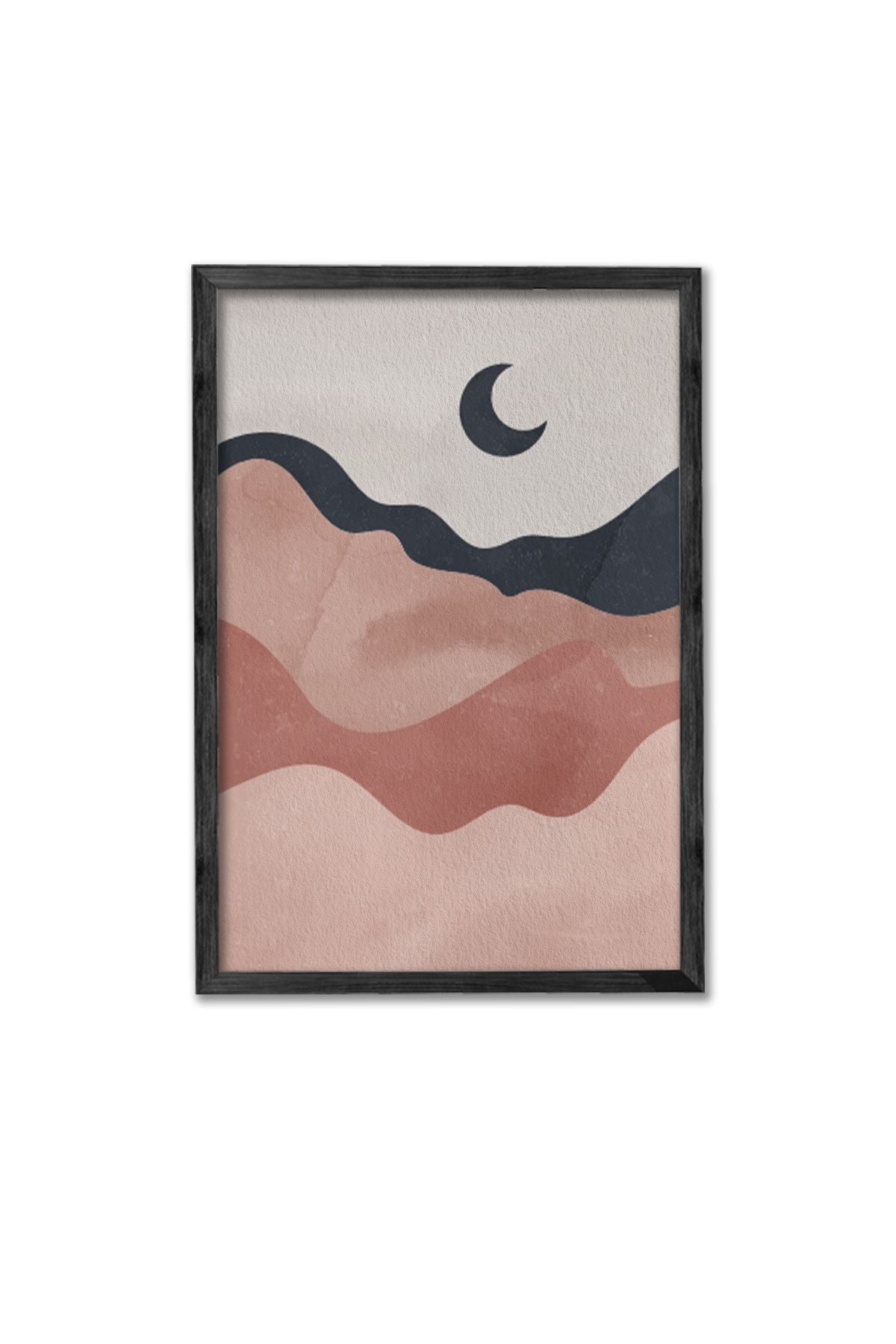 Conjunto de 3 Quadros Decorativos Multicolor com Moldura de Madeira Maciça - 34x49cm