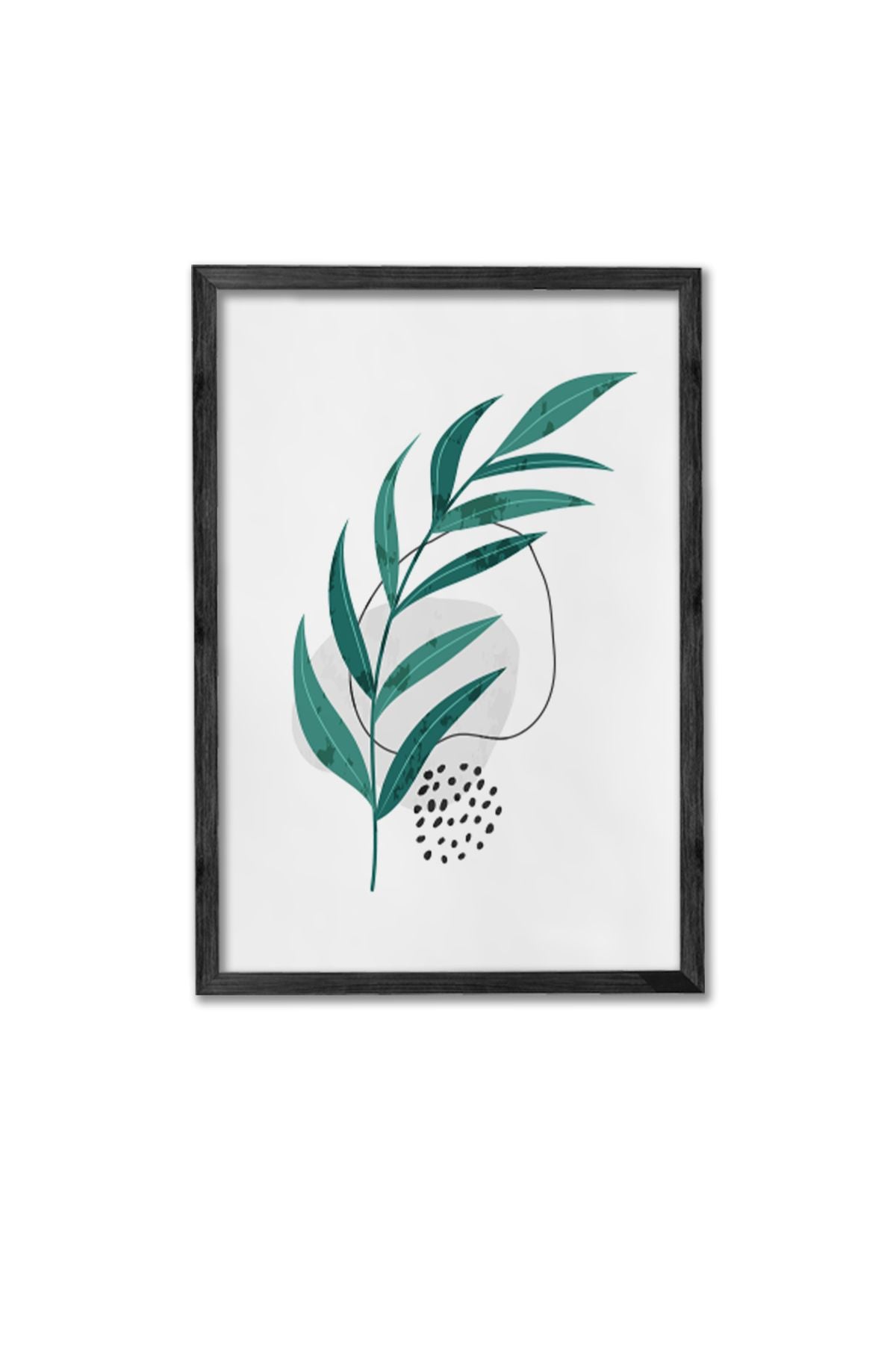 Conjunto de 3 Quadros Decorativos Multicolor com Moldura de Madeira Maciça - 34x49cm