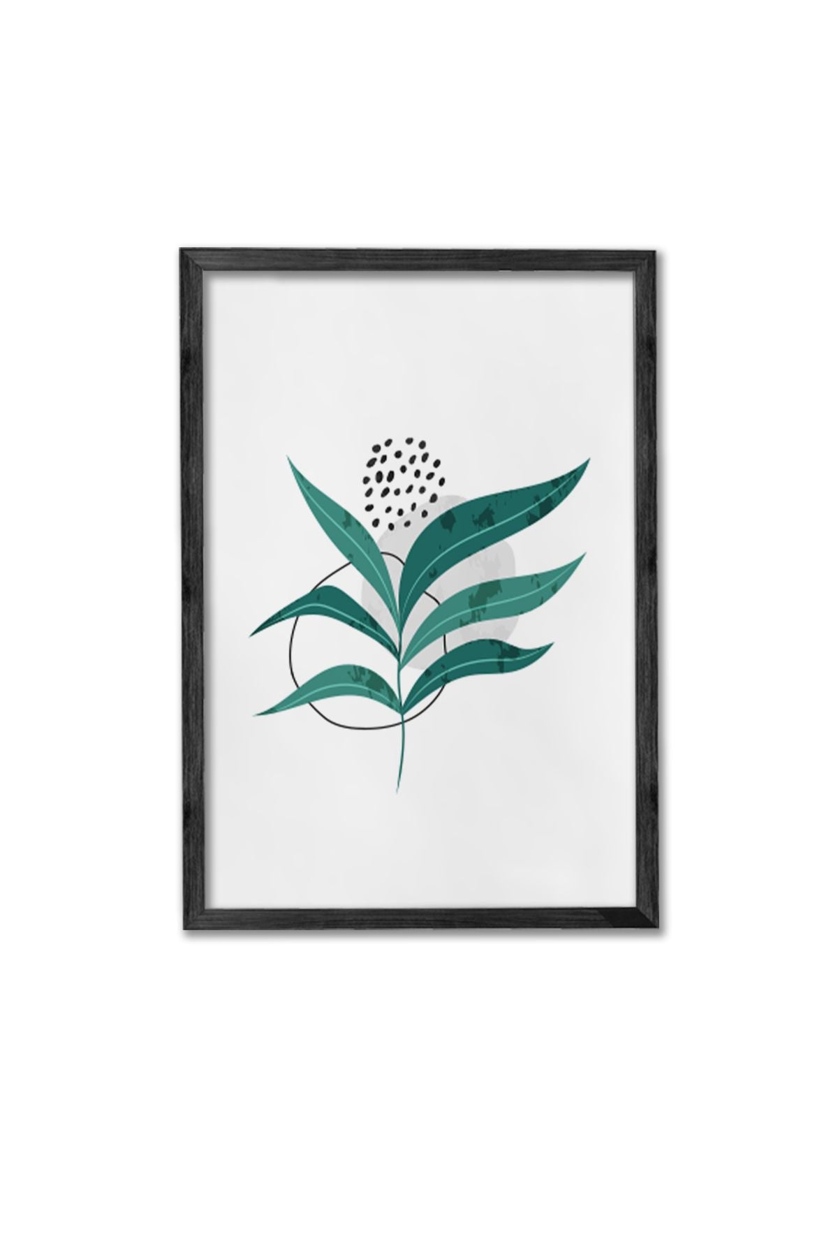 Conjunto de 3 Quadros Decorativos Multicolor com Moldura de Madeira Maciça - 34x49cm