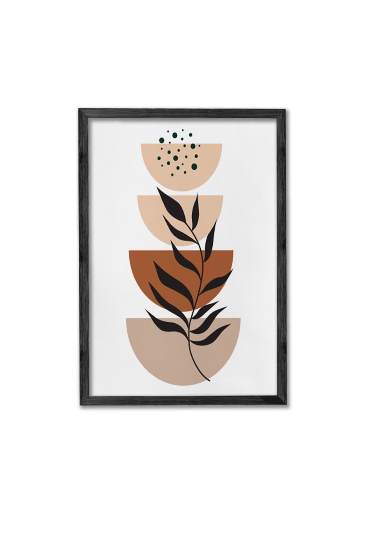 Conjunto de 3 Quadros Decorativos Multicolor com Moldura de Madeira Maciça - Arte Digital Premium para Decoração de Interiores