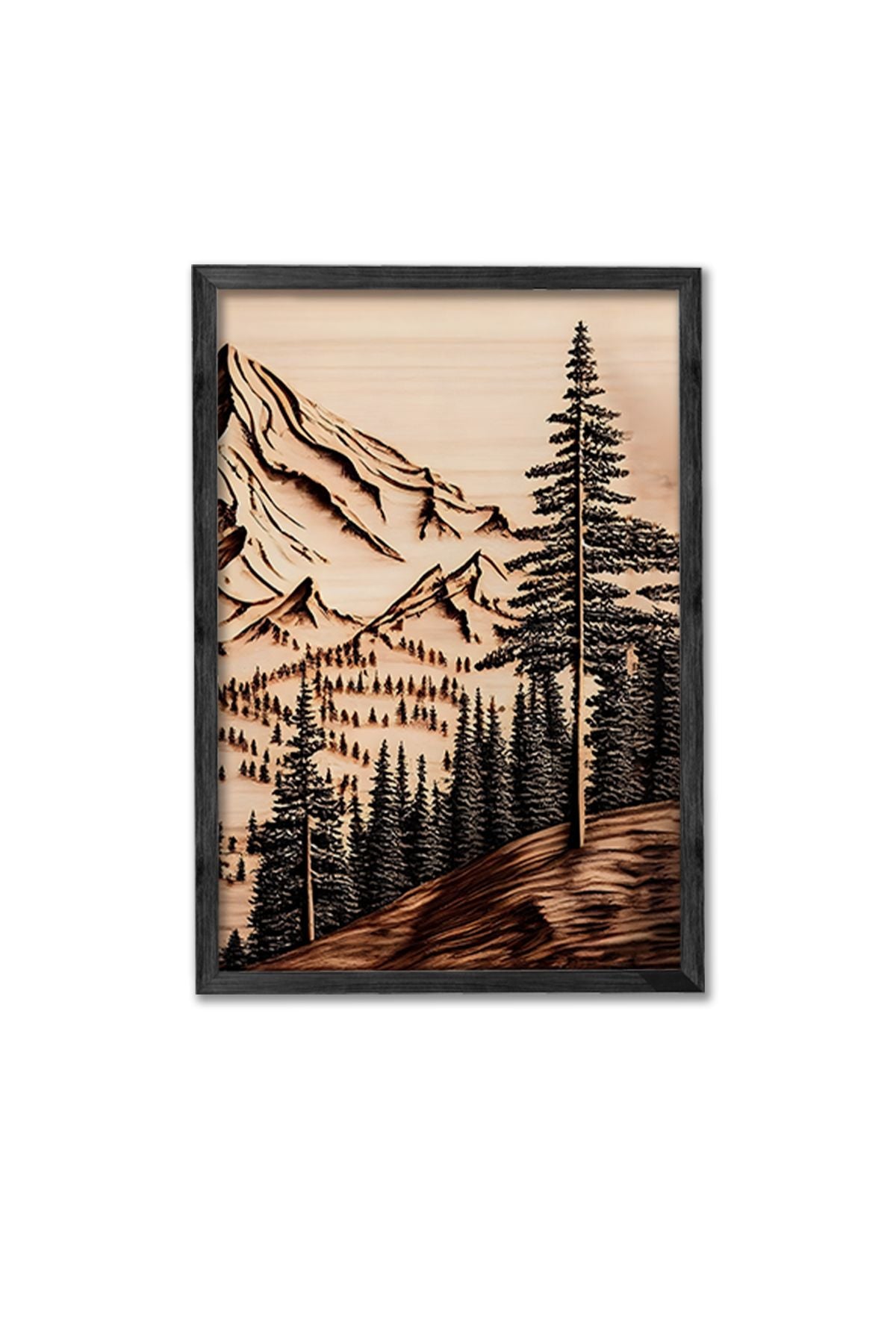 Quadro Decorativo Triplo Multicolor com Moldura em Madeira Maciça – Impressão Digital (34x49 cm cada) | 786DKT1568