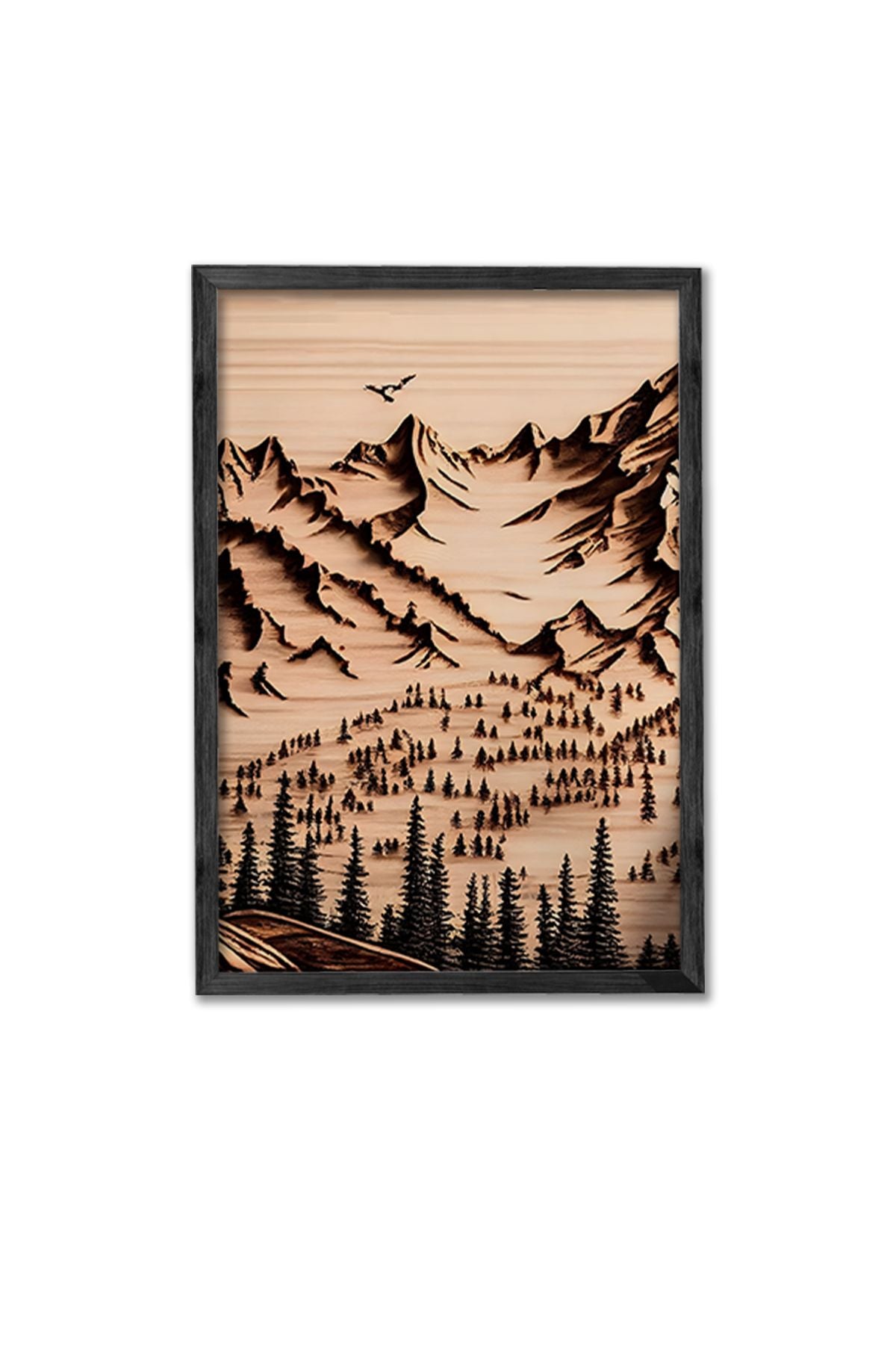 Quadro Decorativo Triplo Multicolor com Moldura em Madeira Maciça – Impressão Digital (34x49 cm cada) | 786DKT1568