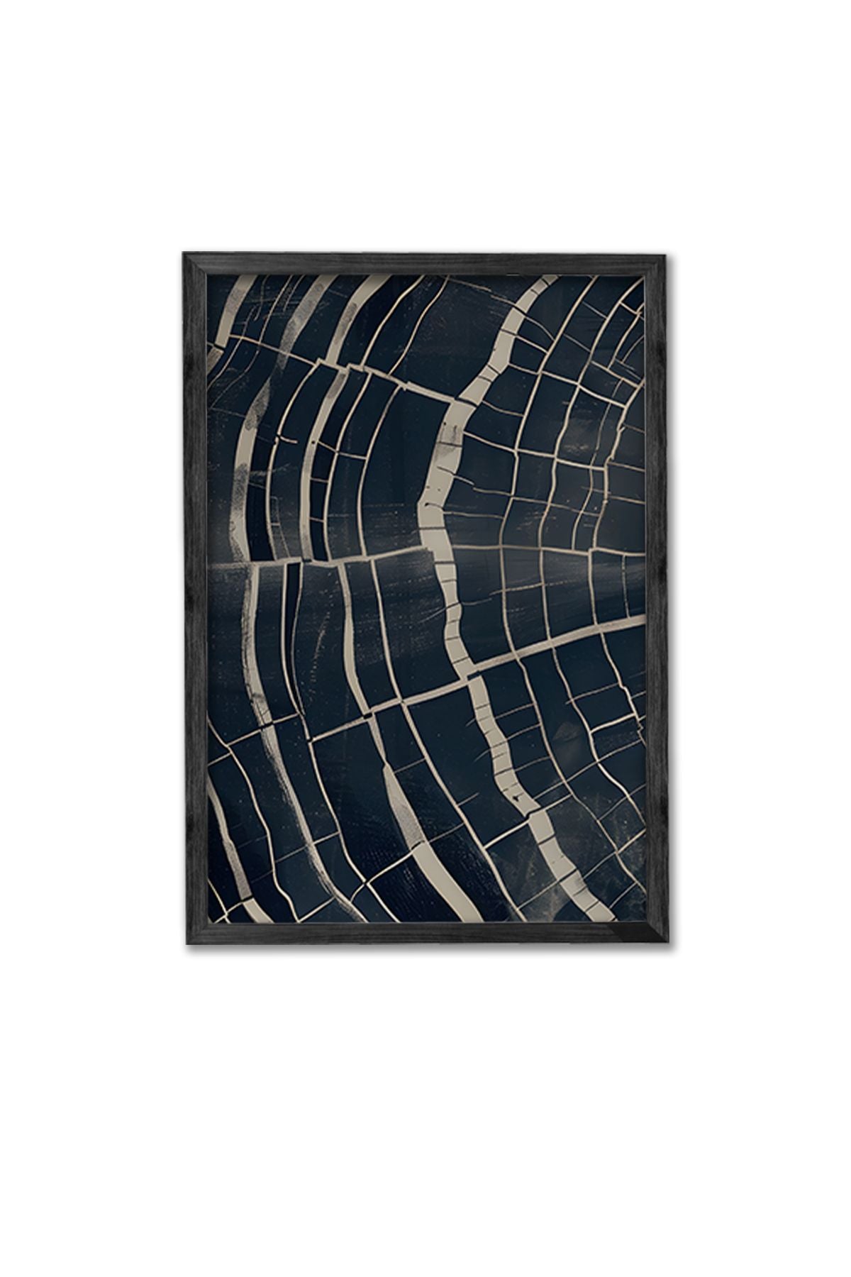 Tríptico Decorativo Multicolor com Moldura em Madeira Maciça – Impressão Digital 34 x 49 cm (3 Peças)