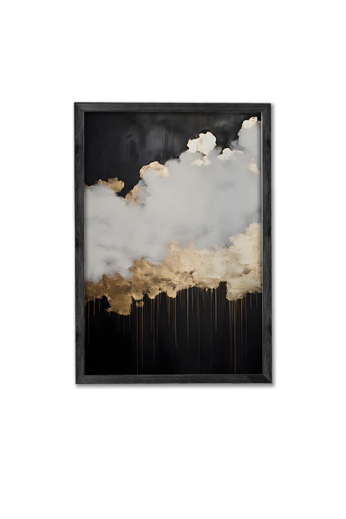 Conjunto de Quadros Decorativos (3 Peças) Multicolor com Moldura em Madeira Maciça – Impressão Digital, 34x49 cm por peça