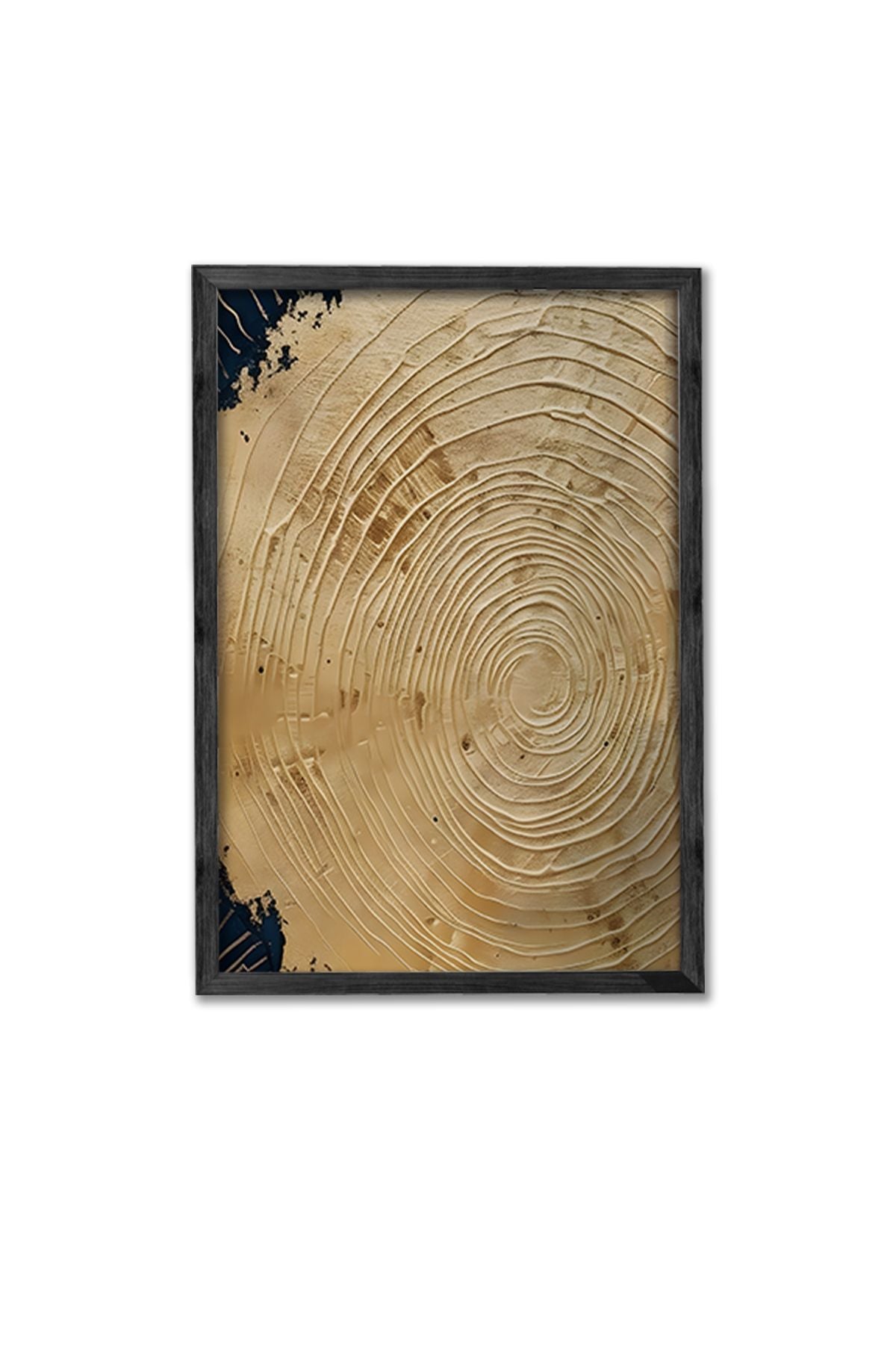 Conjunto de 3 Quadros Decorativos Multicolor com Moldura de Madeira Maciça - 34x49cm