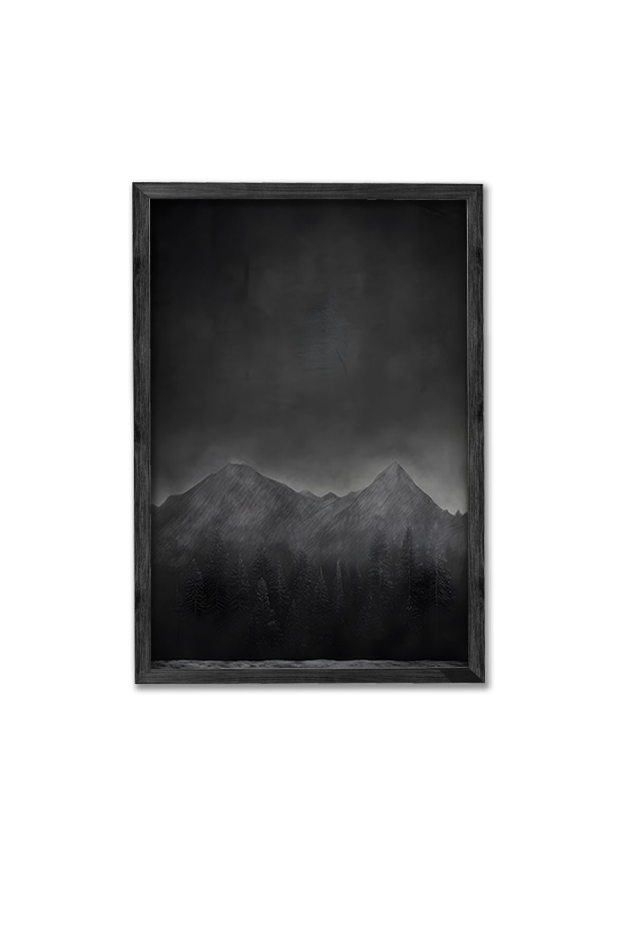 Conjunto de 3 Quadros Decorativos Multicolor com Moldura de Madeira Maciça - 34x49cm