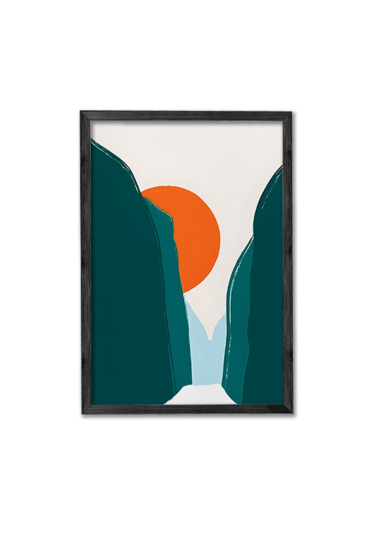 Tríptico Decorativo Multicor com Moldura 100% Madeira Maciça – Impressão Digital, 34x49 cm (3 Peças)