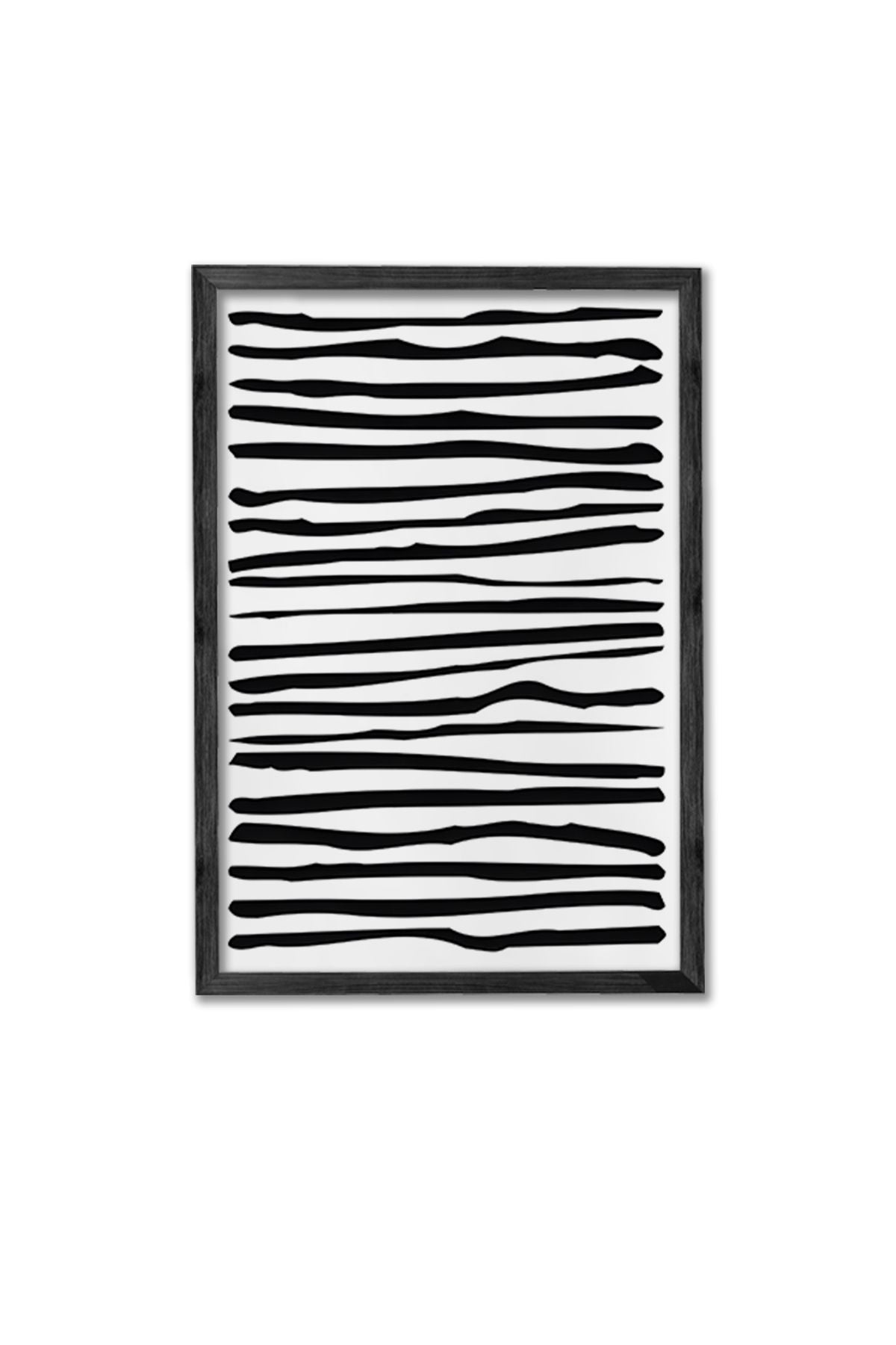 Conjunto de 3 Quadros Decorativos Multicolor com Moldura de Madeira Maciça - 34x49cm