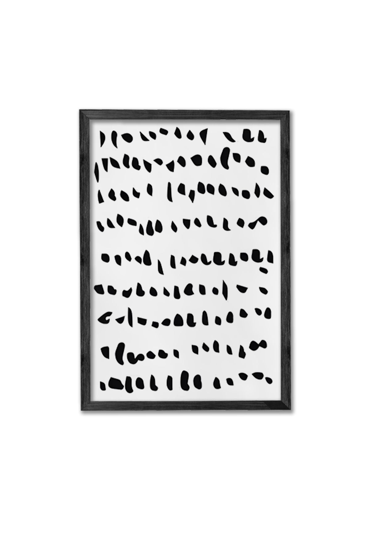 Conjunto de 3 Quadros Decorativos Multicolor com Moldura de Madeira Maciça - 34x49cm