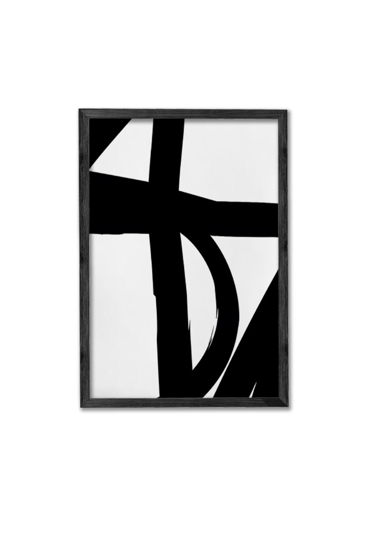 Conjunto de 3 Quadros Decorativos Multicolor com Moldura de Madeira Maciça - 34x49cm