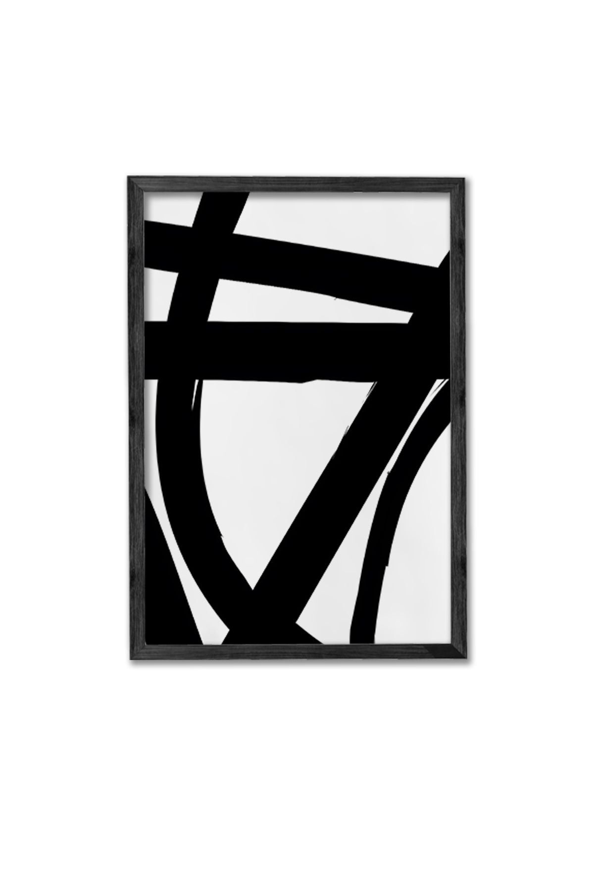 Conjunto de 3 Quadros Decorativos Multicolor com Moldura de Madeira Maciça - 34x49cm