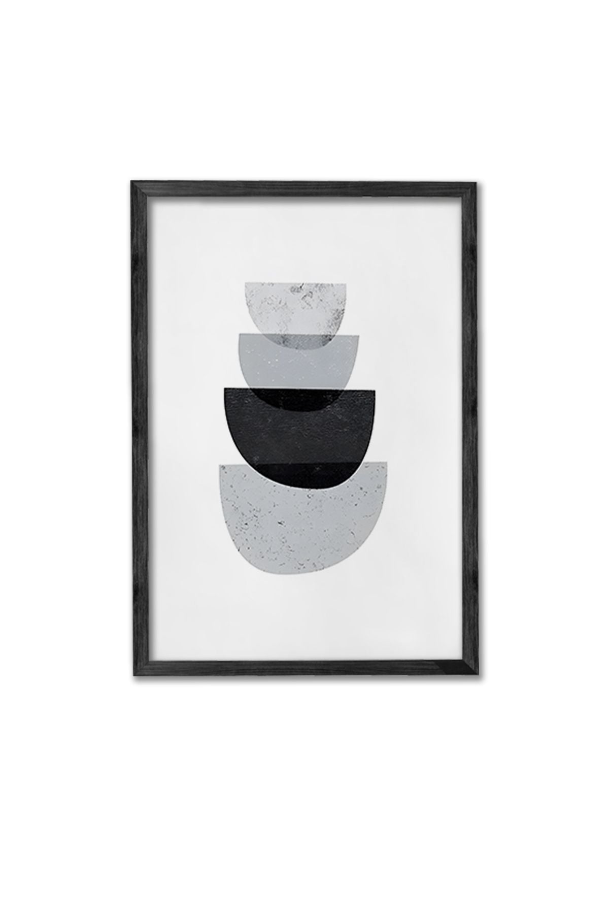 Conjunto de 3 Quadros Decorativos Multicolor com Moldura de Madeira Maciça - 34x49cm