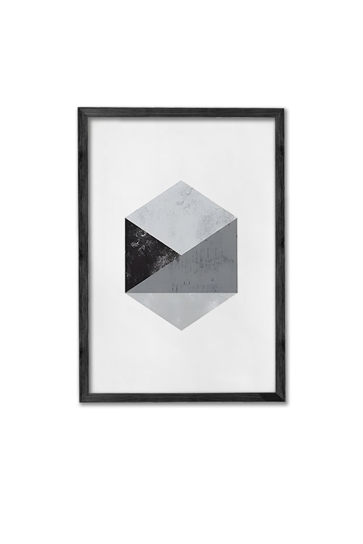 Conjunto de 3 Quadros Decorativos Multicolor com Moldura de Madeira Maciça - 34x49cm