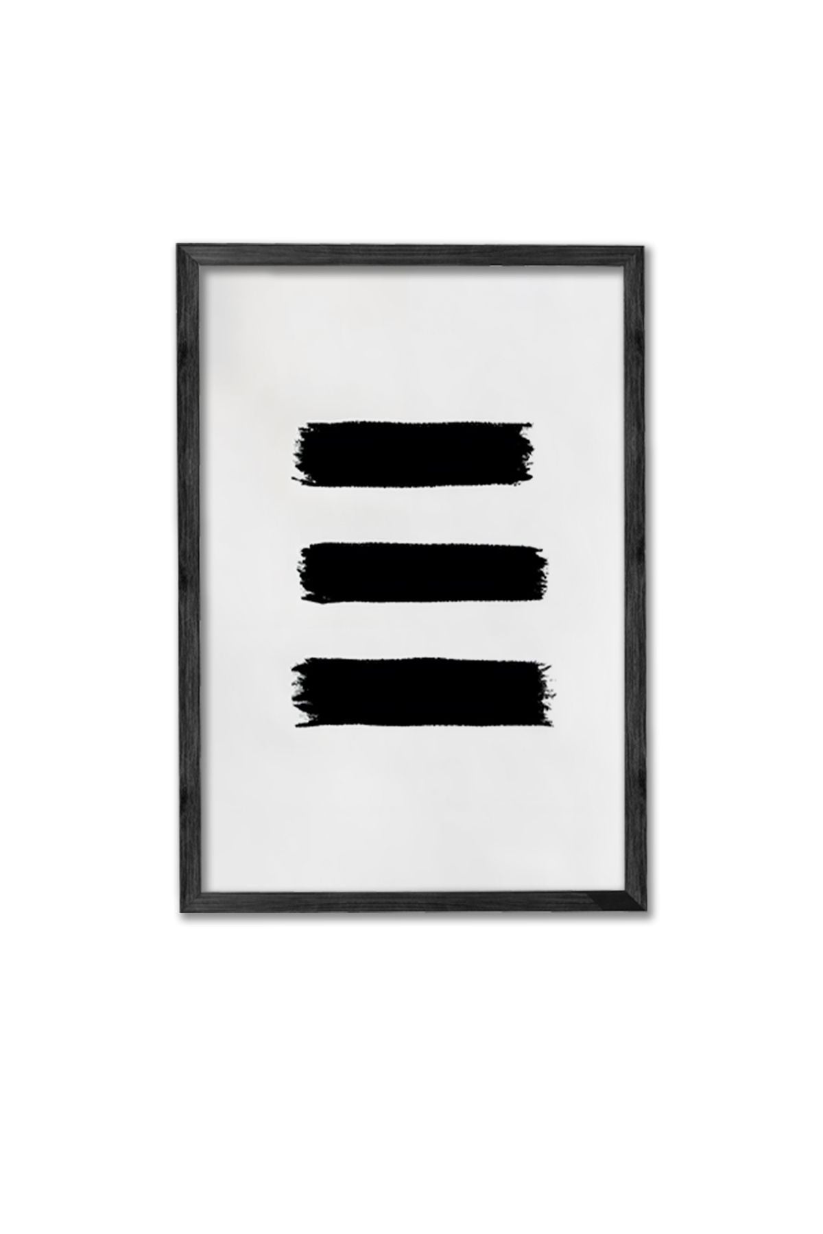 Conjunto de 3 Quadros Decorativos Multicolor com Moldura de Madeira Maciça - 34x49cm