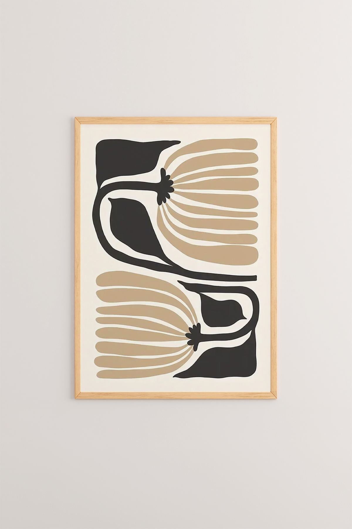 **Quadro Decorativo Emoldurado Multicolor em Madeira Maciça - 3 Peças 33x48cm - Impressão Digital Premium**