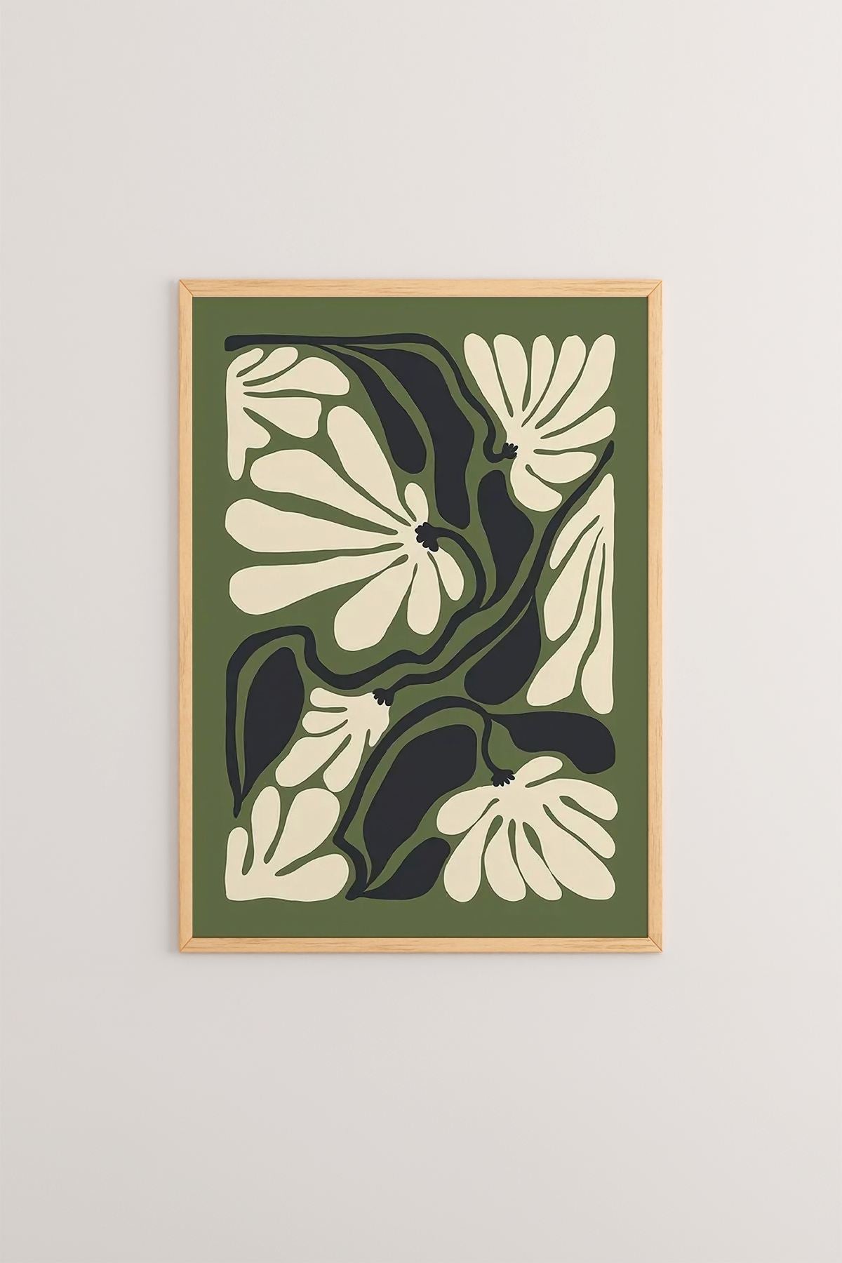 **Quadro Decorativo Emoldurado Multicolor em Madeira Maciça - Conjunto 3 Peças 33x48cm**