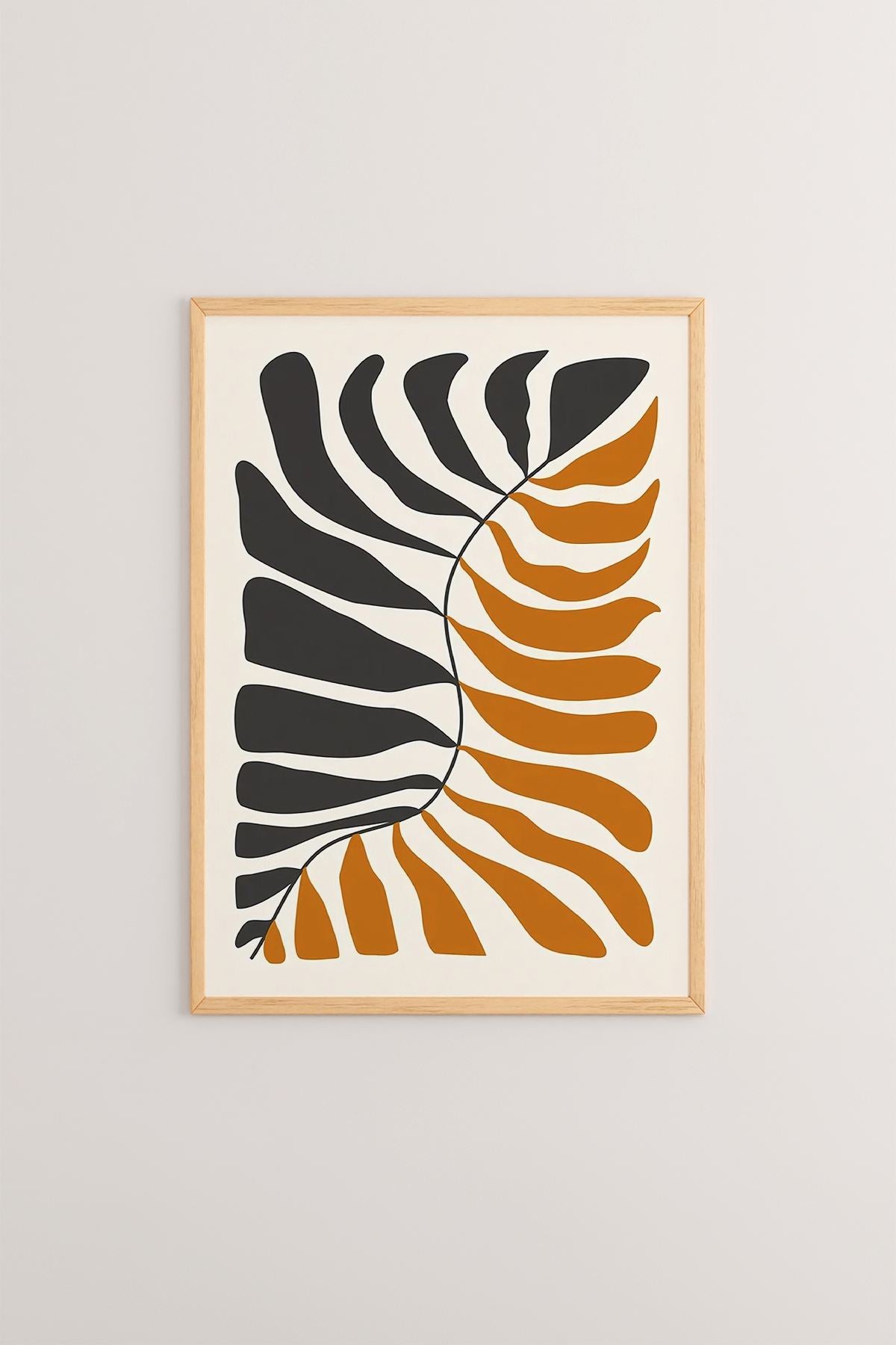 **Quadro Decorativo Emoldurado Multicolor em Madeira Maciça - Conjunto 3 Peças 33x48cm**