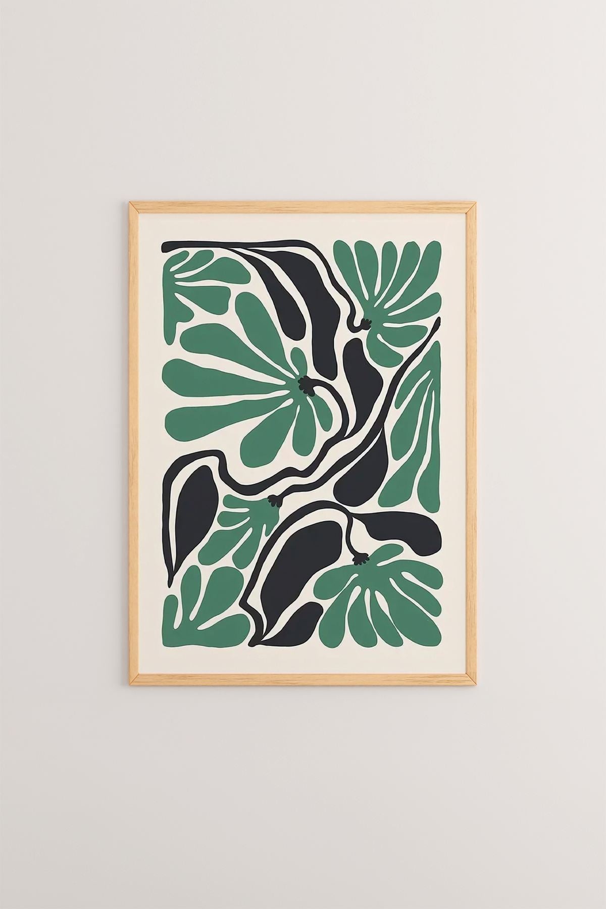 **Quadro Decorativo Emoldurado Multicolor em Madeira Maciça - Conjunto 3 Peças 33x48cm**