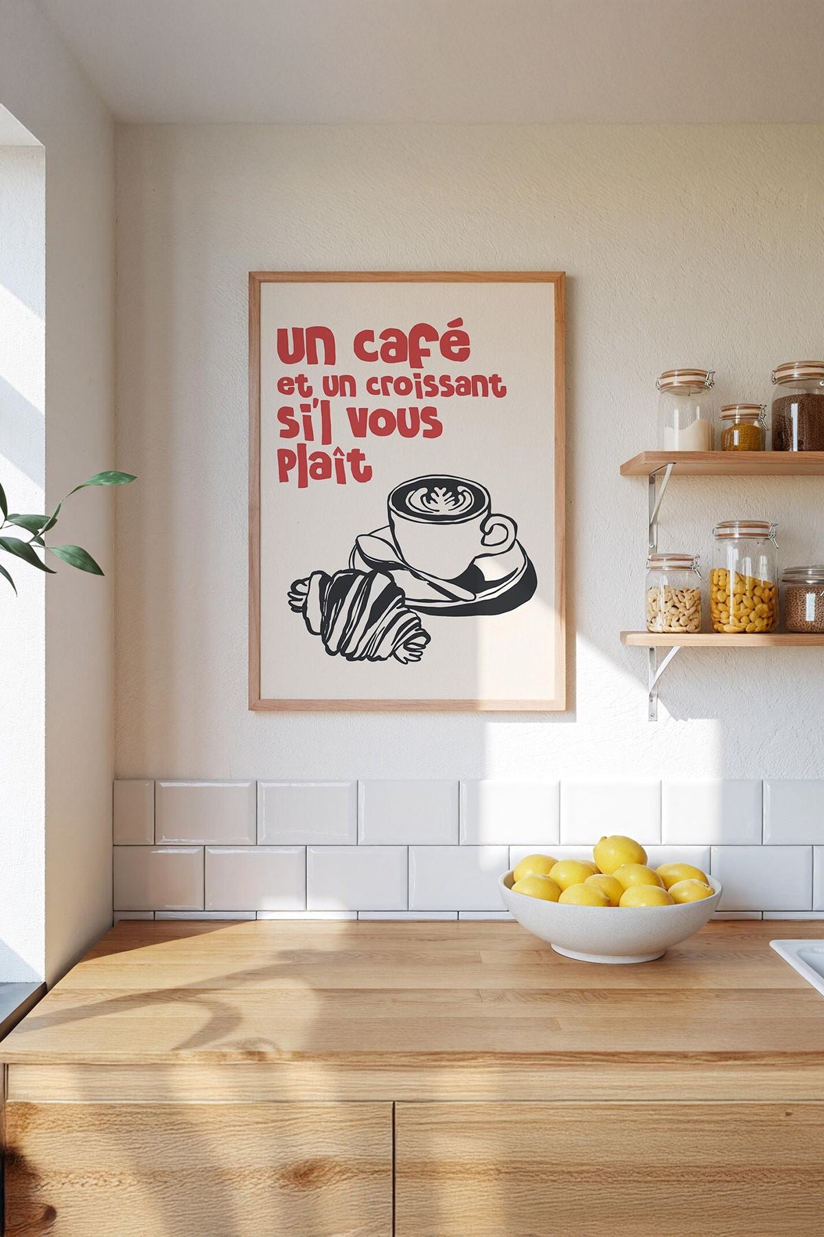 Quadro Decorativo Multicolor com Moldura de Madeira Maciça - Impressão Digital Premium 33x48cm