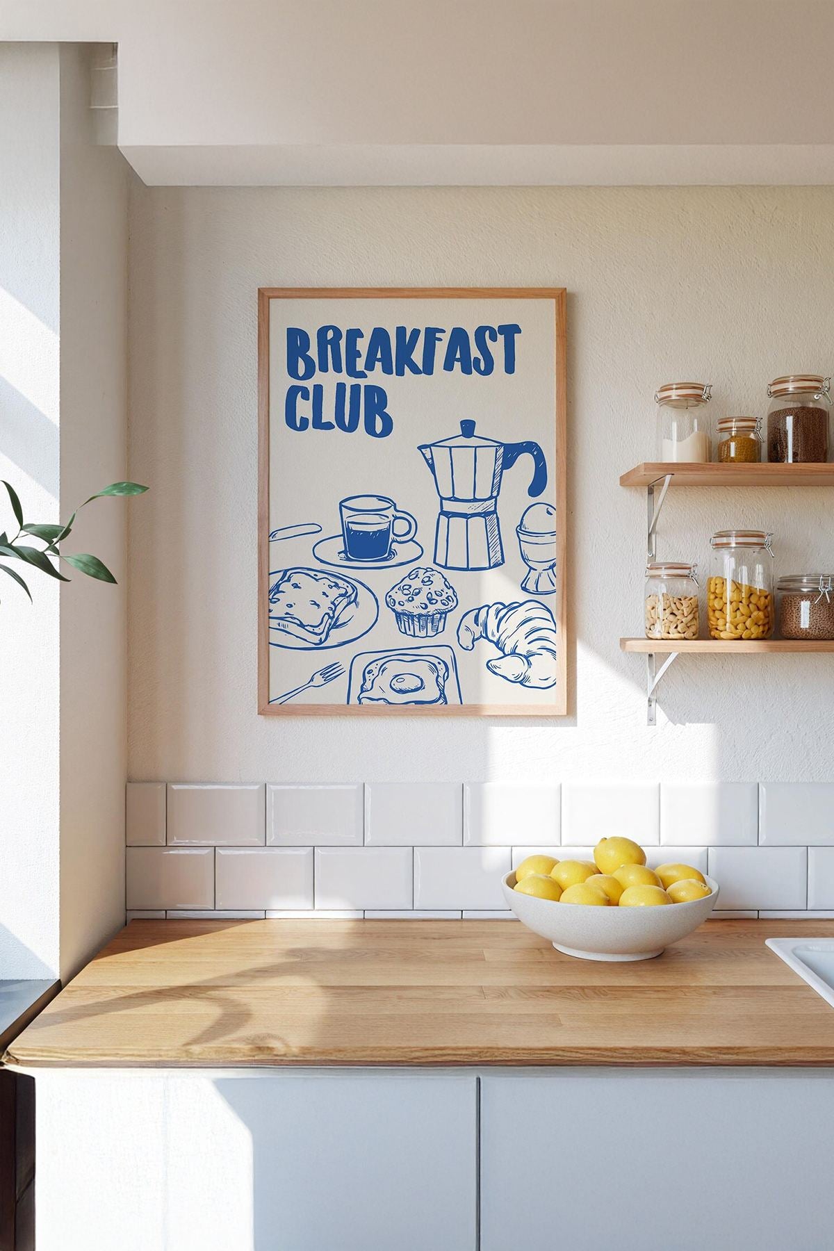 Quadro Decorativo Multicolor com Moldura de Madeira Maciça - Impressão Digital Premium 33x48cm