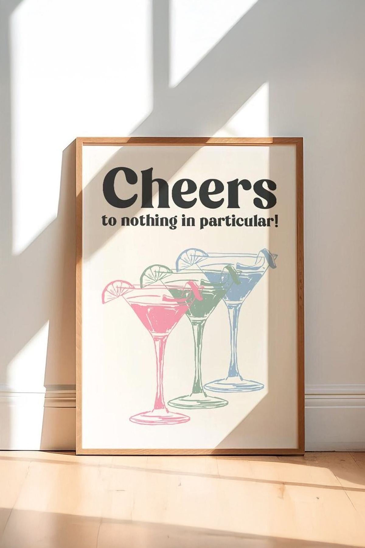 Quadro Decorativo Emoldurado Multicolor Ersy1Ham13 - Madeira Maciça 33x48cm