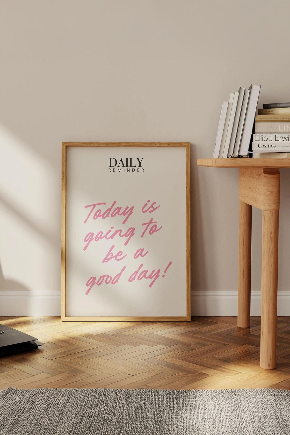 Quadro Decorativo Emoldurado Multicolor - Madeira Maciça 33x48cm - Impressão Digital Premium