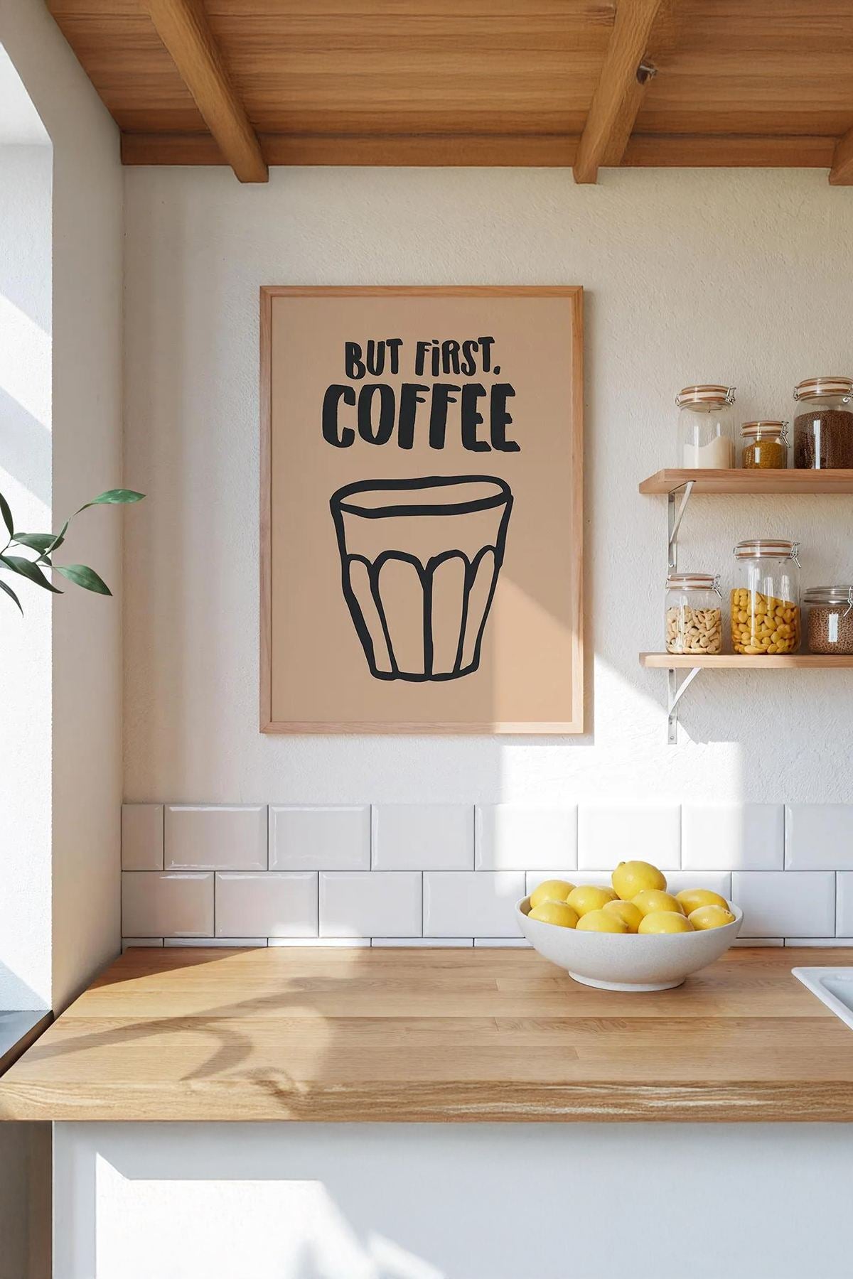 Quadro Decorativo com Moldura em Madeira Maciça 2 cm, Multicolor, 33 x 48 cm – Impressão Digital em Papel Fotográfico 300 g/m² (Ersy1Ham20)