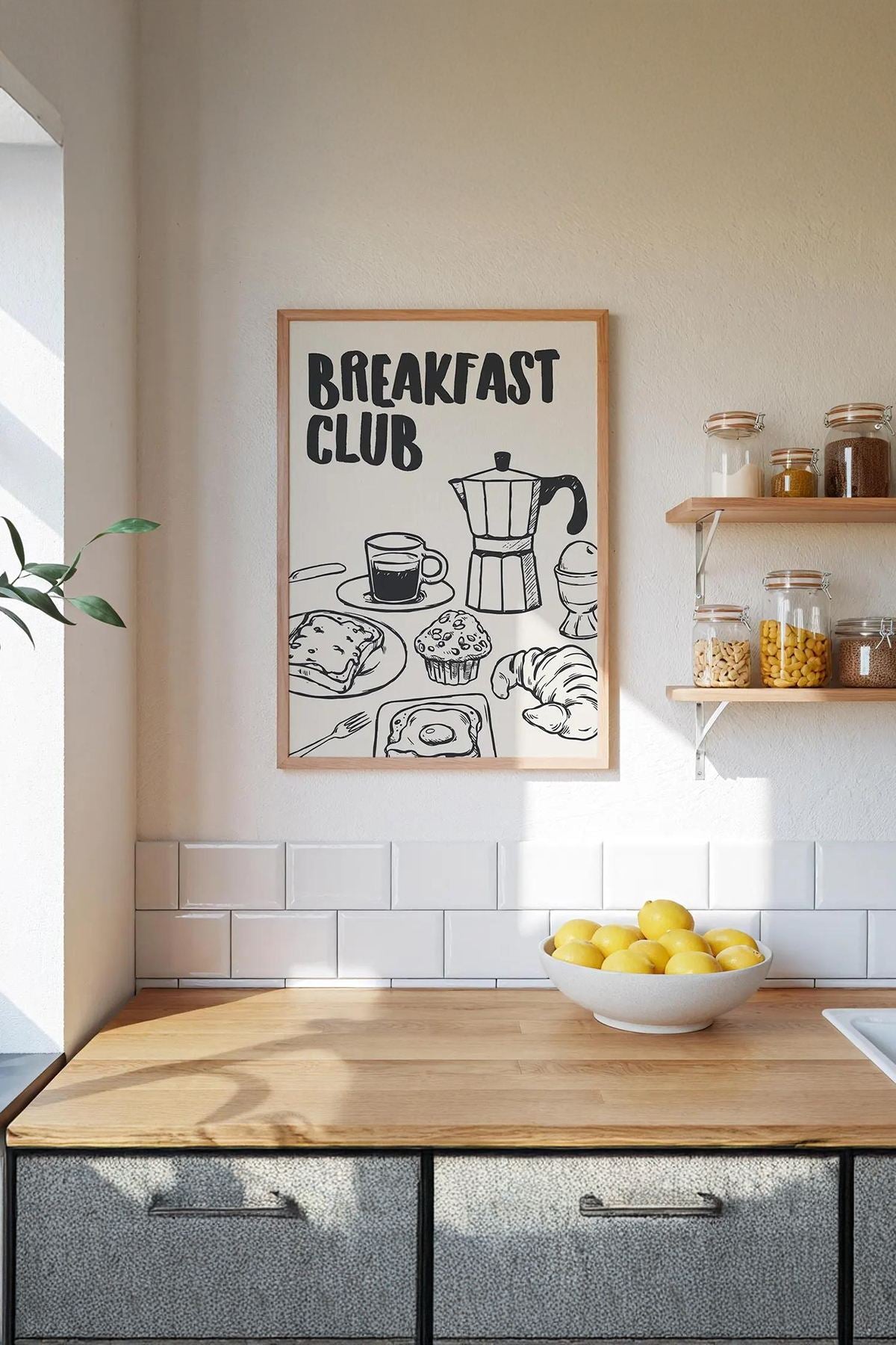 Quadro Decorativo Multicolor com Moldura de Madeira Maciça - Impressão Digital Premium 33x48cm