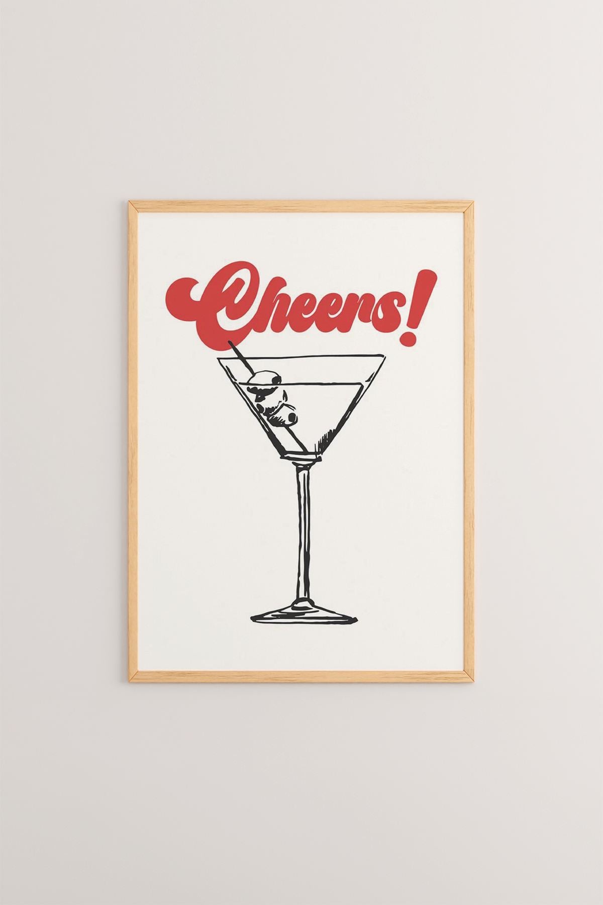 Quadro Decorativo Multicolor com Moldura de Madeira Maciça - Impressão Digital Premium 33x48cm