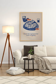 Quadro Decorativo Multicolor com Moldura de Madeira Maciça - Impressão Digital Premium 33x48cm