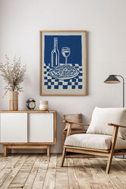 Quadro Decorativo Emoldurado Multicolor em Madeira Maciça - Impressão Digital Premium 33x48cm