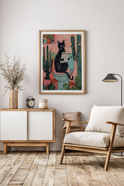 Quadro Decorativo Emoldurado Multicolor em Madeira Maciça 33x48cm - Impressão Digital Premium