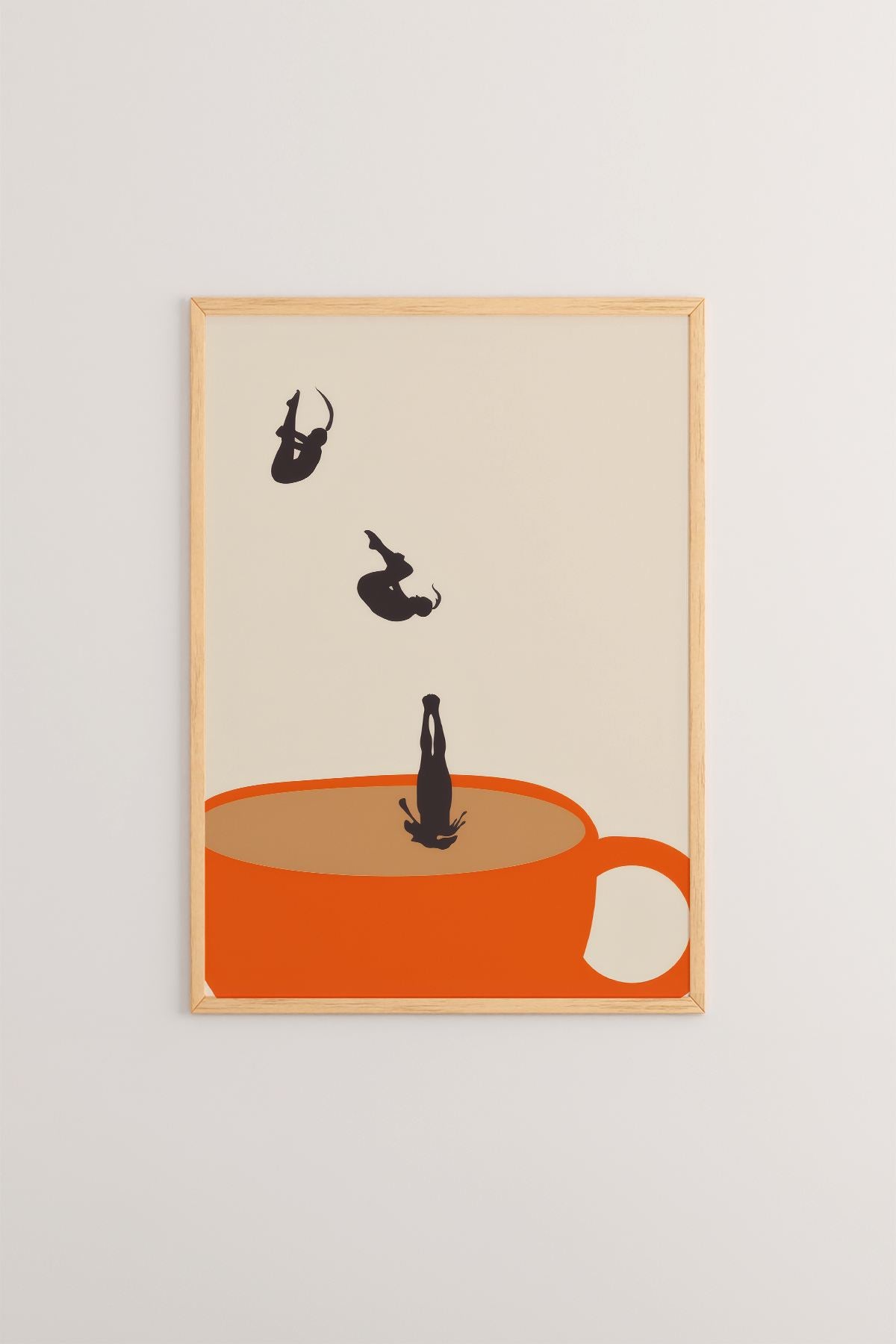 Arte Decorativa Emoldurada Multicolor - Quadro em Madeira Maciça 33x48cm com Impressão Digital de Alta Qualidade