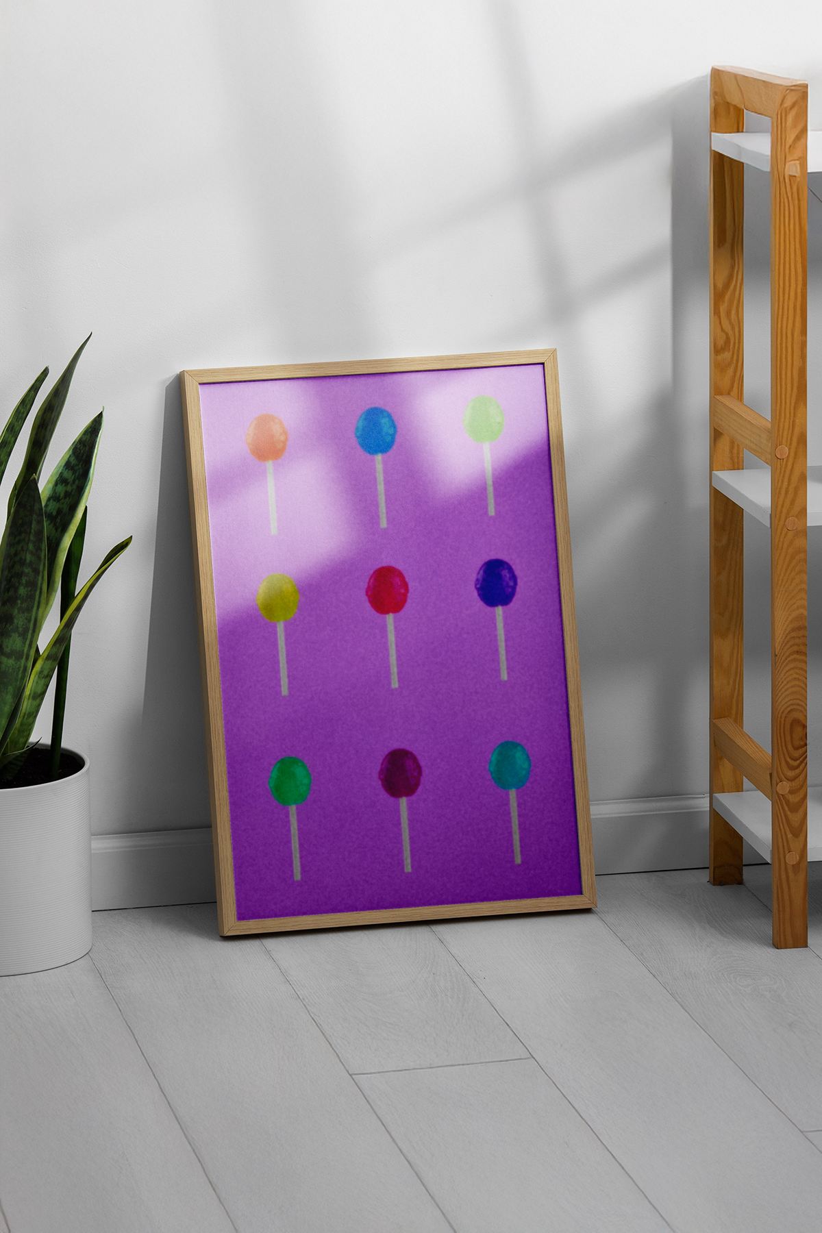 Arte Decorativa Emoldurada Multicolor - Quadro em Madeira Maciça 33x48cm com Impressão Digital de Alta Qualidade